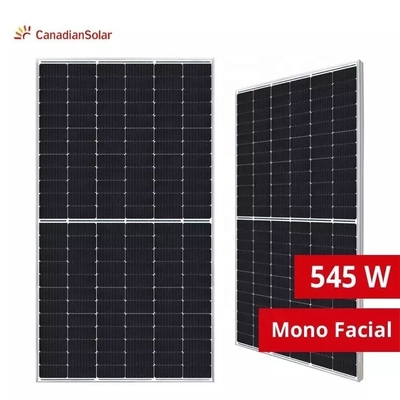 2278x1134x30mm Moduli di pannelli canadesi Mono Facial Hiku6 Alta potenza 535W pannello solare per progetto solare