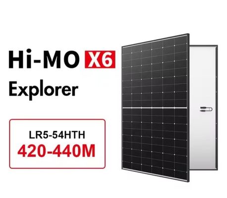 108 Moduli fotovoltaici monocristallini a telaio nero 420W 425W 430W 435W 440W