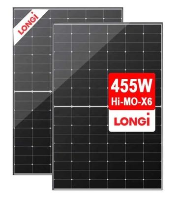 Pannello solare monocristallino Longi Hi-Mo 6 LR5-54HTH 445-455W Mezza cella mono vetro