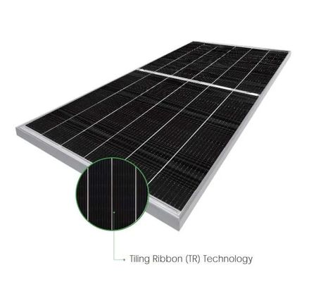 570w-595w N-Type Double Glass Bifacial Solar Panels JAM72D40 GB Vetro frontale 2.0mm