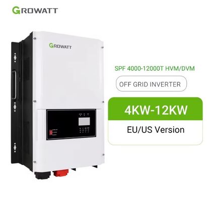 Tipo di uscita singola Growatt SPF 10KW 12KW Invertitore HVM per batteria al litio a piombo