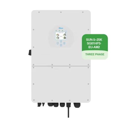 Sun25K-SG01HP3-EU-AM2 Deye HV Battery Inverter 50/60HZ Frequenza di uscita per il mercato dell'UE