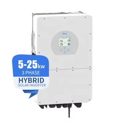 Invertitore ad alta tensione per uso domestico e commerciale Deye 12KW 2MPPT Invertitore ibrido a tre fasi
