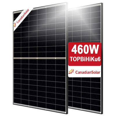 430-460W TOPBiHiKu6 CS6.1-54TB- connettore T6 bifaciale doppio vetro canadese pannello fotovoltaico solare per il sistema solare