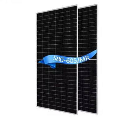 Monocristallino Silicio 580W 585W 590W 595W 600W 605W JA pannelli solari di tipo N JAM72D40 LB Mono Half Cut Cell Bifacial PV Module con doppio vetro