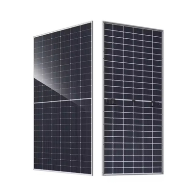 580W-605W Numero di celle 144 Mezza cella Doppio vetro Bifaciale pannello solare monocristallino