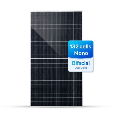 720W Mezza cellula Trinasolar Bifaciale Dual Glass Modulo di silicio monocristallino pannello solare