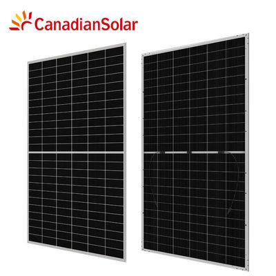 Celle di silicio monocristallino 144 Celle doppio vetro Bifaciale pannello fotovoltaico CanadianSolar