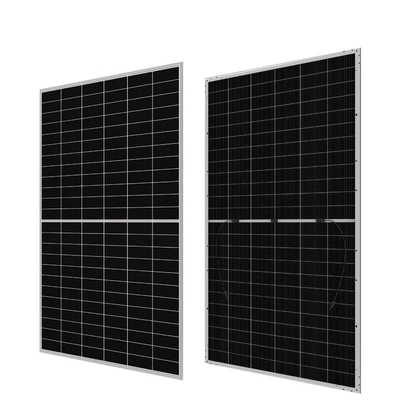pannelli fotovoltaici bifacciali con 144 celle di silicio monocristallino e certificato ISO/CEI/CE/UL